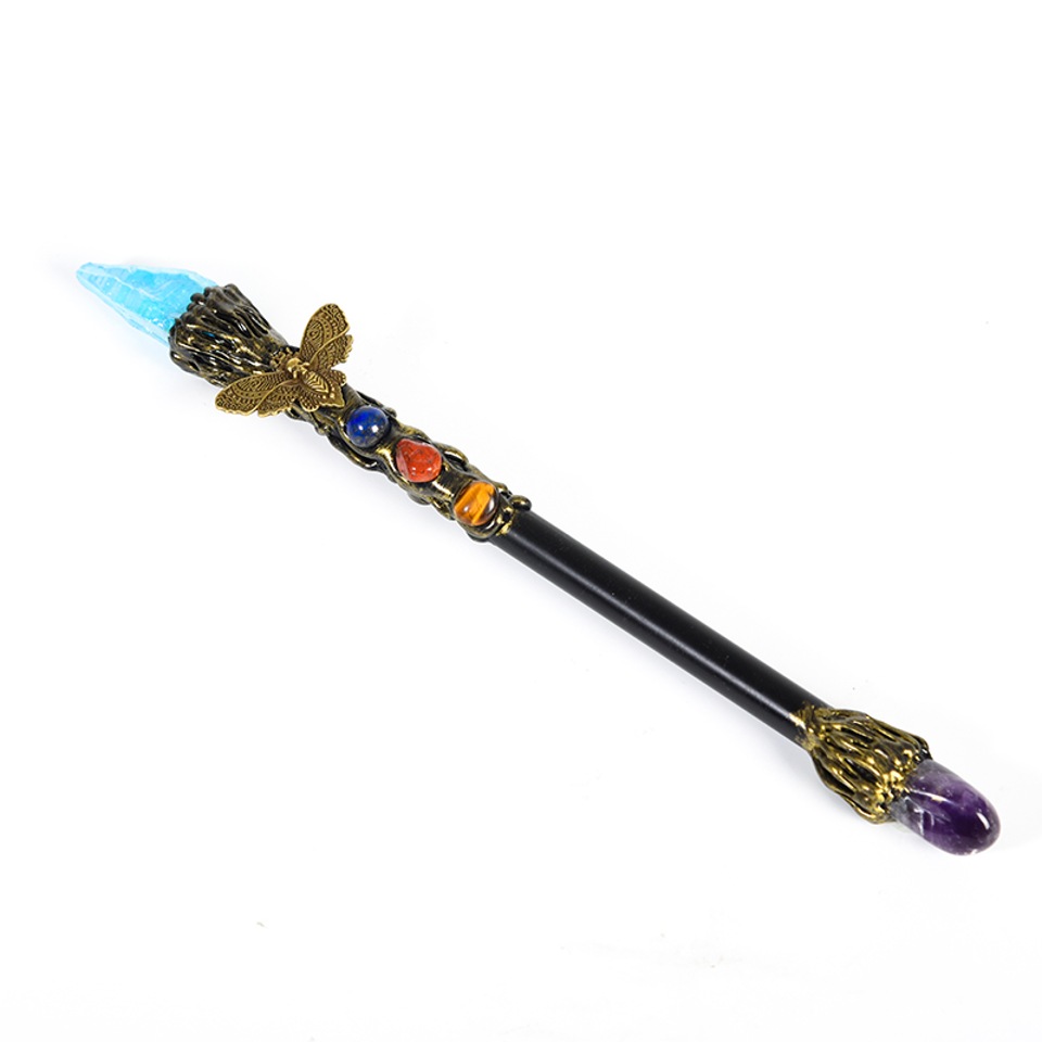 Handmade Bee Crystal Magic Wand